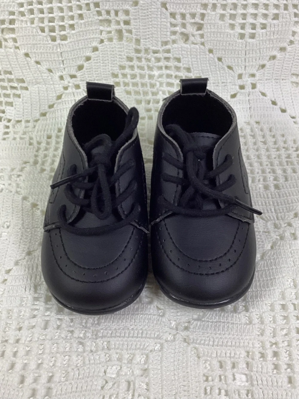 Leather Black Classic High Top Wedding Loafers Toddler